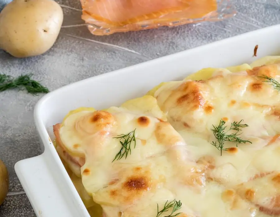 lasagna al salmone home restaurant chez Patty