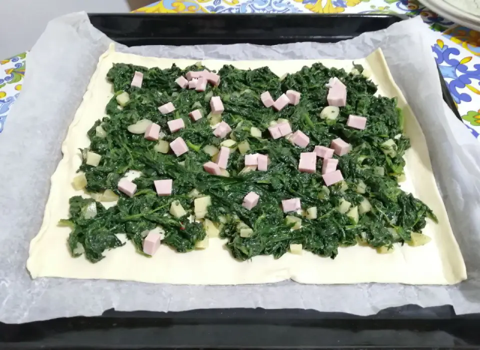 sfoglia spinaci fontina e mortazza home restaurant chez Patty